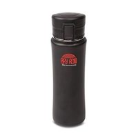 Double wall stainless steel vacuum tumbler with a matte black body... from...