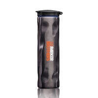 Double wall stainless steel tumbler with stylish metallic gunmetal finish......