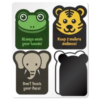 Custom Shape Vinyl Memo Magnet Full Color Imprint & varnish.... from ASI...