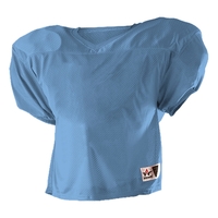 Waist length youth football jersey with double thickness yoke and set-in......