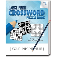Puzzle pack, large print crossword puzzle book set with pencil -... from ASI...