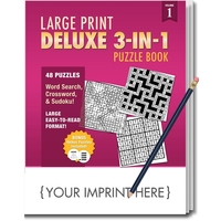Puzzle pack, large print deluxe 3-in-1 puzzle book Volume 1... from ASI 45815...