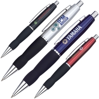 Pen with click-action mechanism and contour rubber grip.... from ASI 79535...