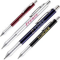 Click action ballpoint pen with dimpled grip and solid brass barrel,... from...
