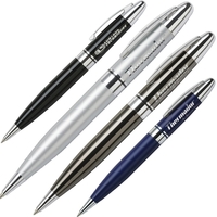 Twist action mechanism ballpoint pen with heavy weight brass construction.......