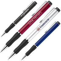 Aluminum ballpoint twist action pen with chrome trim.... from ASI 79535...