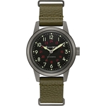 Bulova Men's Military Green Leather NATO strap - Hack Watch