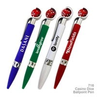 Casino Dice Ballpoint Pen - Ready Inventory in New Jersey -... from ASI 45100...