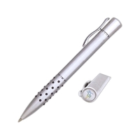 Contemporary design satin chrome ballpoint pen.... from ASI 40544 Binaco /...