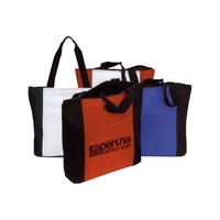 Polyester tote bag with a roomy main compartment with zipper closure.... from...