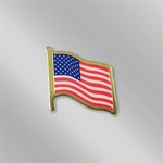 USA Made Printed American Flag Pin
