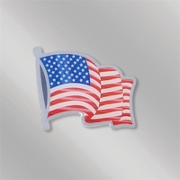 1" Aluminum American Flag Pin.... from ASI 55610 Gempire/Floral Promotions