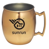 14 Oz. Copper coated Moscow mule mug, special design handle, single... from...