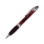 Comfy Metal 1 Pen W/Black Rubber Grip & Chrome Plated Trim