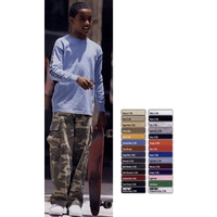 Gildan (R) Ultra Cotton (R) - Youth size polyester cotton long... from ASI...
