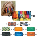 Single Pleat Full Color Fabric Face Mask