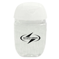 1oz Oval Hand Sanitizer White Cap, 75% Alcohol