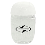 1oz Oval Hand Sanitizer White Cap, 75% Alcohol