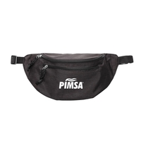 Heather polyester waist pack with 3 compartments for more storage capacity......
