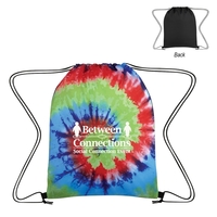 13" x 17" drawstring bag with tie-dye design that's made of... from ASI 61125...