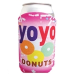 Premium Full Color Dye Sub Foam Pink Donut Can Insulator