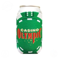 Premium Full Color Dye Sub Poker Chip Green Can Insulator