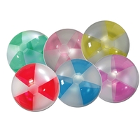 Inflatable opaque white and translucent color beach ball.... from ASI 31977...