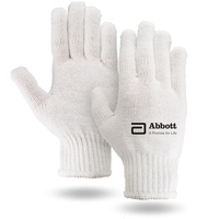 White knit work gloves, medium weight.... from ASI 62192 Illinois Glove Co /...