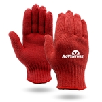 Red Knit Gloves