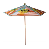 7' Full Color Steel Market Umbrella