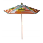 7' Full Color Steel Market Umbrella