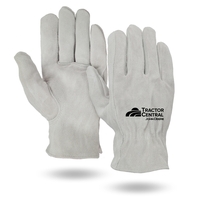 Gray Suede Leather Gloves