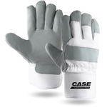 White Leather Palm Gloves