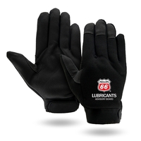 Mechanics gloves, black synthetic suede palm, black spandex back.... from ASI...