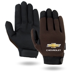 Brown Touchscreen Mechanics Gloves
