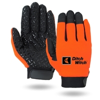 Super Grip mechanics gloves, black synthetic suede palm with silicone...