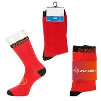 Custom tall one-size-fits-most sport style socks with a fully customizable...