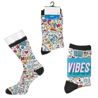 Custom tall one-size-fits-most sport style socks with a fully customizable...