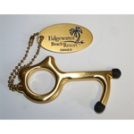 No Touch Door Opener keychain tool w/ personalized tag