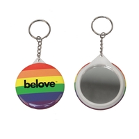 Rainbow Mirror Keychain