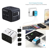 World Adapter with 3 USB Ports and 1 Type-C Port.... from ASI 79909 Promotek...