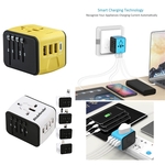 World Adapter with 3 USB-Ports and 1 Type-C Port