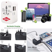 World Travel Adapter with 2 USB Ports.... from ASI 79909 Promotek / Promotek™