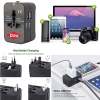 World Travel Adapter with 2 USB Ports.... from ASI 79909 Promotek / Promotek™