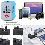 World Travel Adapter with 2 USB Ports