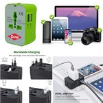 World Travel Adapter with 2 USB Ports
