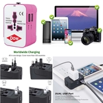 World Travel Adapter with 2 USB Ports
