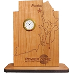 6" x 8" - Rhode Island Hardwood Desktop Clocks