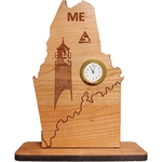6" x 8" - Maine Hardwood Desktop Clocks