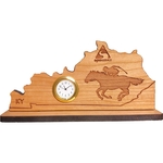 6" x 8" - Kentucky Hardwood Desktop Clocks